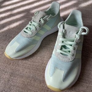 Adidas Green Lightweight FLB Running Sneakers